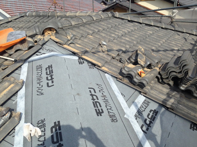 屋根の部分補修